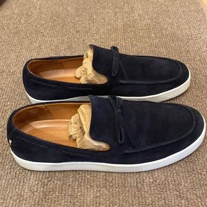 Like new Allen Edmonds - Santa Rosa slip on navy sea suede